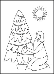 Christmas Coloring Pages for Kids and Toddlers