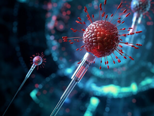 Fototapeta Nanotechnologia we wsparciu medycynie obraz