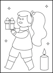 Christmas Coloring Pages for Kids and Toddlers