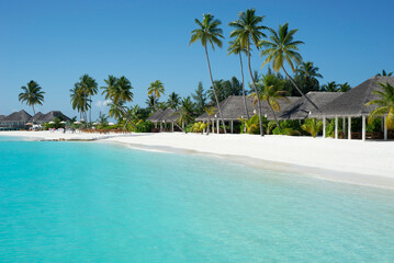 Beautiful beaches in the Maldives - 628015274