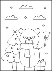 Christmas Coloring Pages for Kids and Toddlers