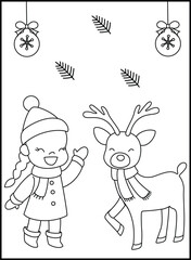 Christmas Coloring Pages for Kids and Toddlers