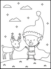 Christmas Coloring Pages for Kids and Toddlers