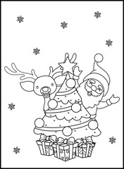 Christmas Coloring Pages for Kids and Toddlers