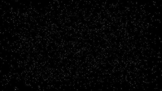 4K 3D Night sky flythrough traveling trough universe filled with stars, nebulae and galaxies. galaxy with nebula clouds fly to deep Cosmos stars, space, planets. for Titles, Intro, Logo Reveal