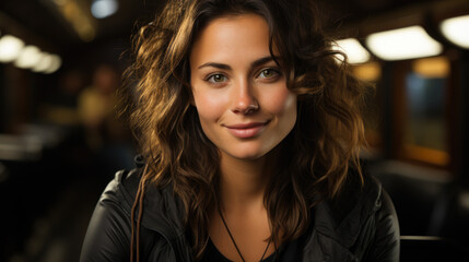 Fototapeta premium Generative ai illustration of elegant happy women on luxury yacht