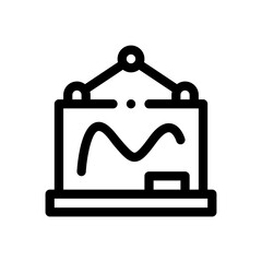 blackboard line icon
