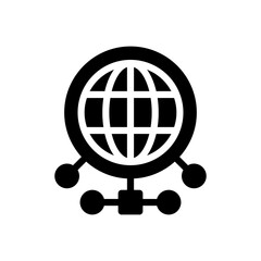 internet glyph icon