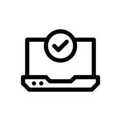 laptop line icon