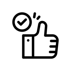 thumbs up line icon