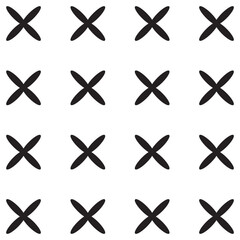 Geometric shape element set of black and white arrows
