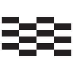 Geometric shape element black and white chess board