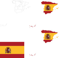 Spanish Treasures: Vector Flags and Maps Collection