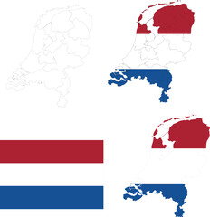 Enchanting Netherlands: Vector Flags and Maps Collection