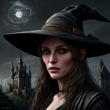 portrait of a witch, generative ai