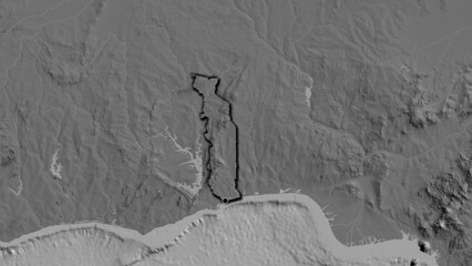 Shape of Togo. Bevelled. Bilevel. © zelwanka