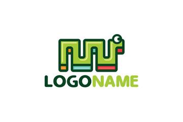 Worm Logo Design - Insect Logo Design Template