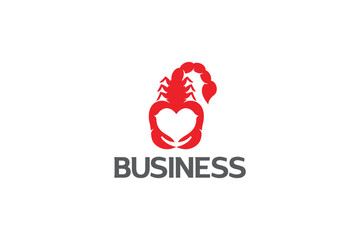 Scropion Logo Design - Heart Logo Design Template