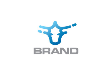 Bull Logo Design - Animal Logo Design Template