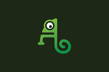 Chameleon Logo Design - Chameleon Logo Design Template
