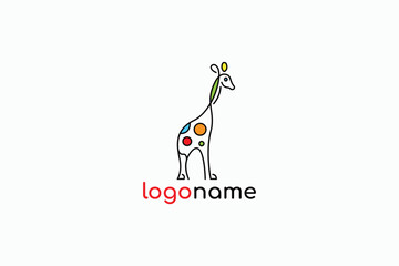 Giraffe Logo Design - Animal Logo Design Template