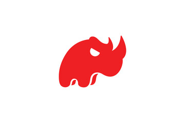 Rhino Logo Design Template - Rhinoceros Logo Design Template