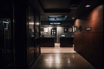 Entrance to a PI's workplace. Generative AI