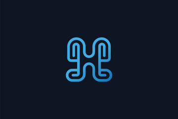 Letter H Logo Design - Logo Design Template	
