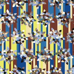 Collage contemporary seamless pattern