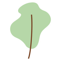 Flat Leaf Illustration