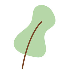 Flat Leaf Illustration