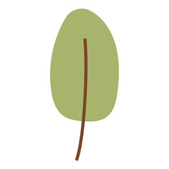 Flat Leaf Illustration