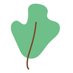 Flat Leaf Illustration