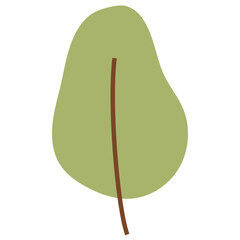 Flat Leaf Illustration