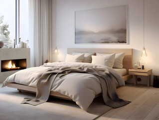 A modern and cosy bedroom - Home design theme