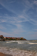 view of the coast of the sea. Sarafovo