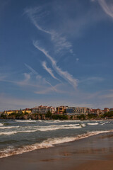 view of the coast of the sea. Sarafovo. Bulgary
