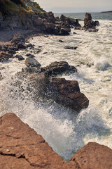 waves on the beach