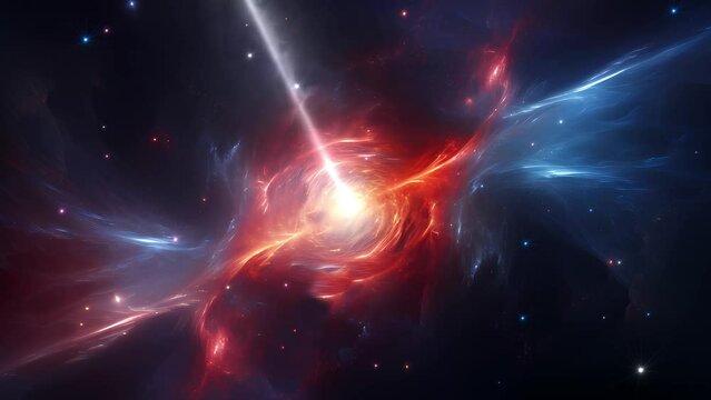 Neutron star in space - pulsar - cosmos - Universe - Concept Art