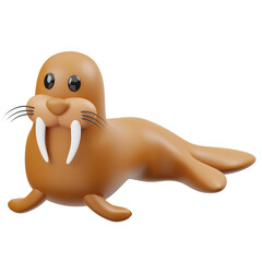Walrus 3D Icon