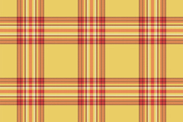 Background plaid pattern of seamless check tartan with a vector textile fabric texture.