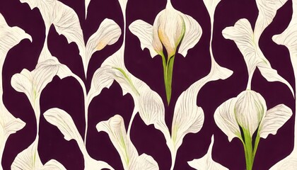  ikat pattern with flowers,cat