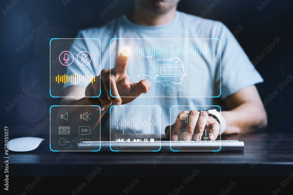 Poster artificial intelligence (ai) text-to-sound generation, embracing the automatic technological