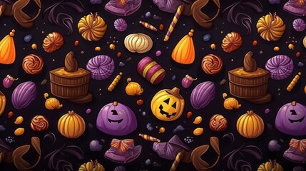 halloween pumpkins background