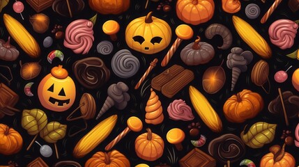 halloween pumpkins background