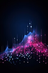 abstract futuristic Digital Network Matrix - Abstract Technology Connection Concept book cover data connection