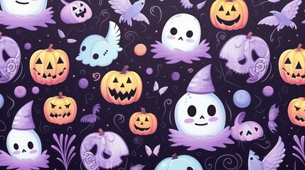 halloween pumpkins background