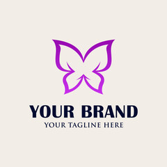 Beauty butterfly logo