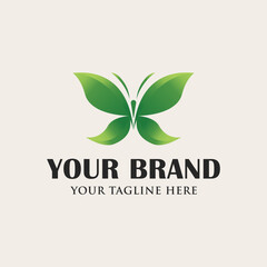 Butterfly leaf logo