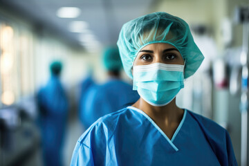 A doctor working in a hospital, saving lives